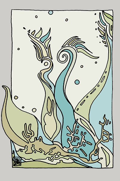 Singing Birds 01A-OS Print