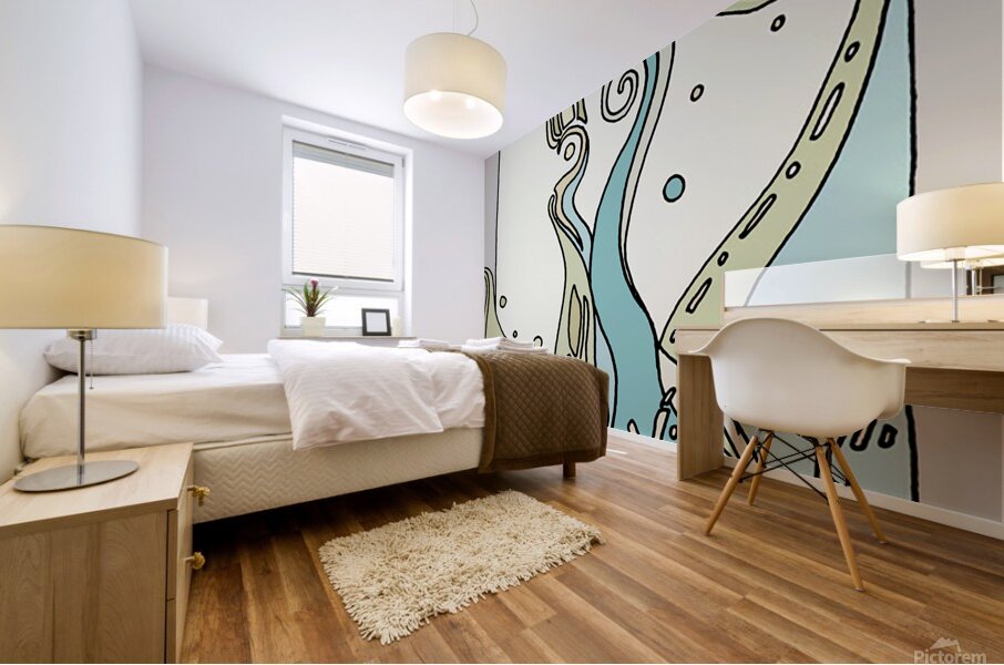 Singing Birds 01A-OS Mural print