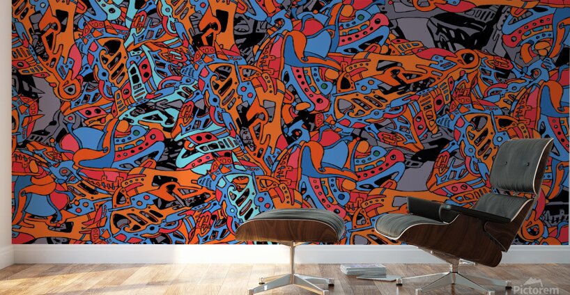 Electric 1BR-F Wall Murals