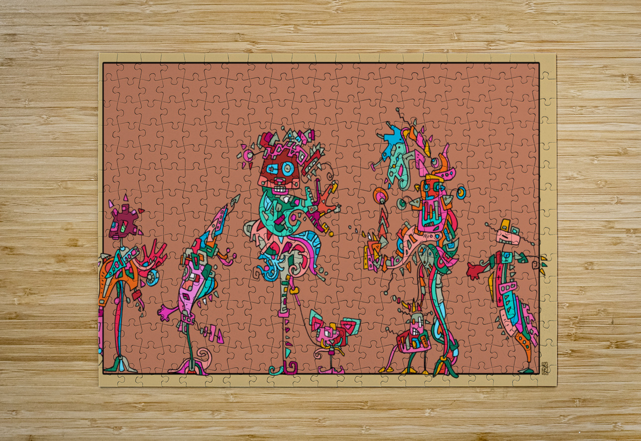 Bus Stop 3BuO-F Martine Gaudissart Puzzle printing