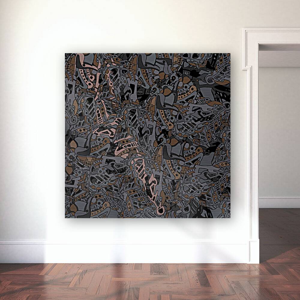 Electric Pantone Grey Gold2 CROP Reproduction